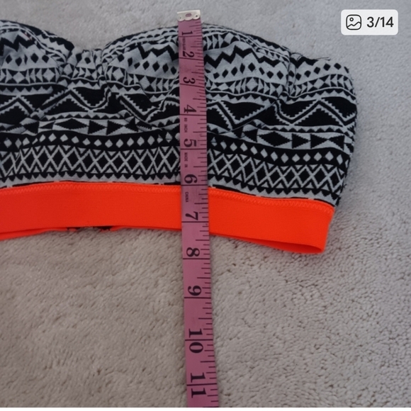 Festival Swim & Top Bundle | Forever 21 Floral Cutout + Aztec Bandeau - Picture 16 of 16